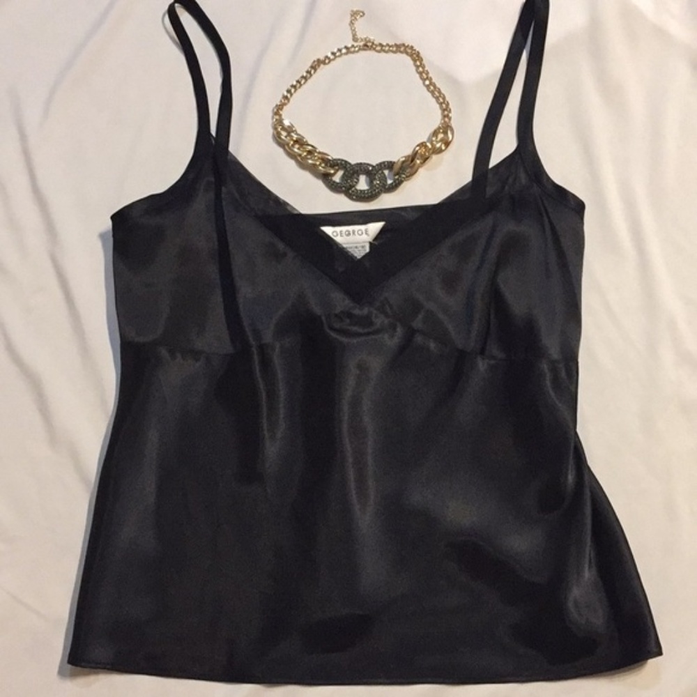 Gorgeous Silky Black George Cami